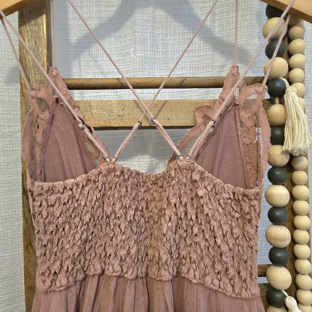 Free People Dusty Rose Mini Dress - Picture 5 of 6